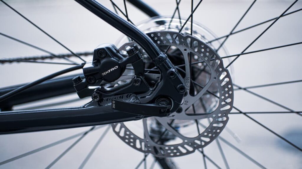 Disc brakes from a bicycle